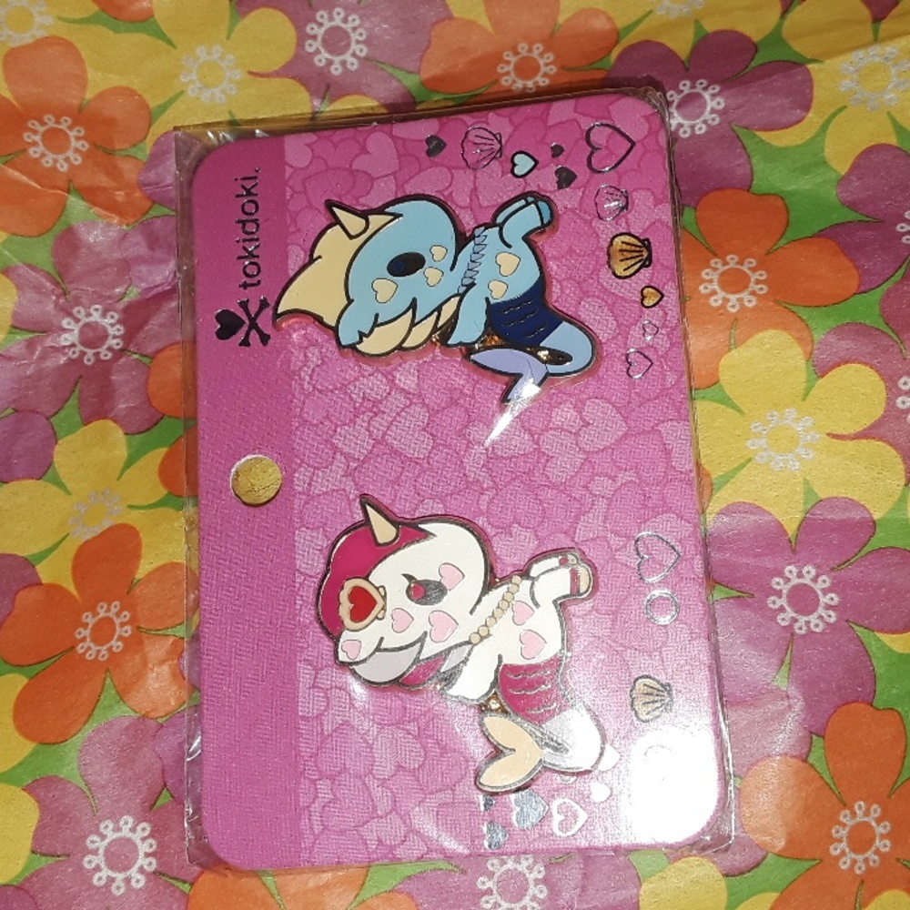 Tokidoki Valentine Unicorno Enamel Pin Set RARE